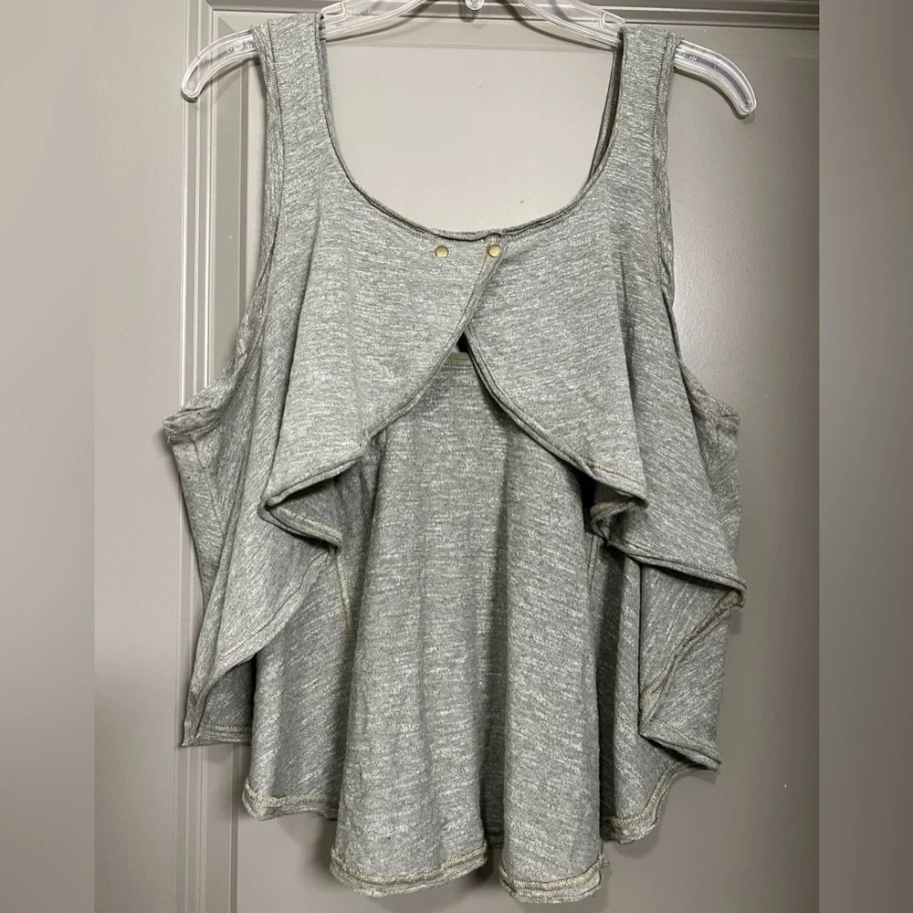Free People - We the Free Stevie Swing Tank Top, Flutter Back | Size Large - Picture 3 of 6